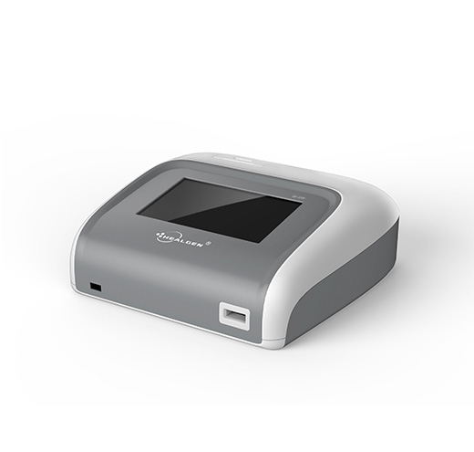 Analyseur quantitatif de test par fluorescence/Or colloïdal